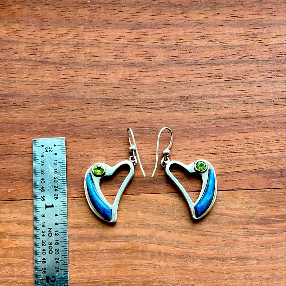 Nikki Butler 925 Sterling silver heart earrings